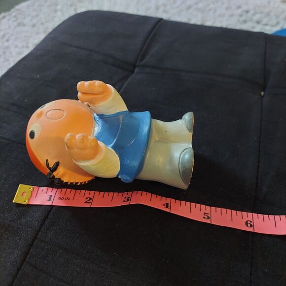 Rare 1970s Collectible VTG Rubber Toy Boy Doll NFP 1975 Germany Goebel Hummel - Picture 9 of 11